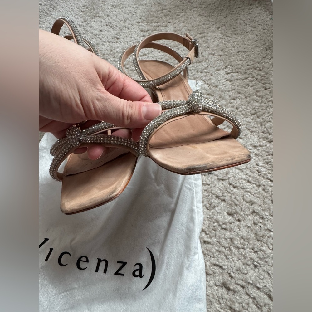 Vicenza Deena Crystal Heels Anthropologie women’s size US 10 - Picture 4 of 9